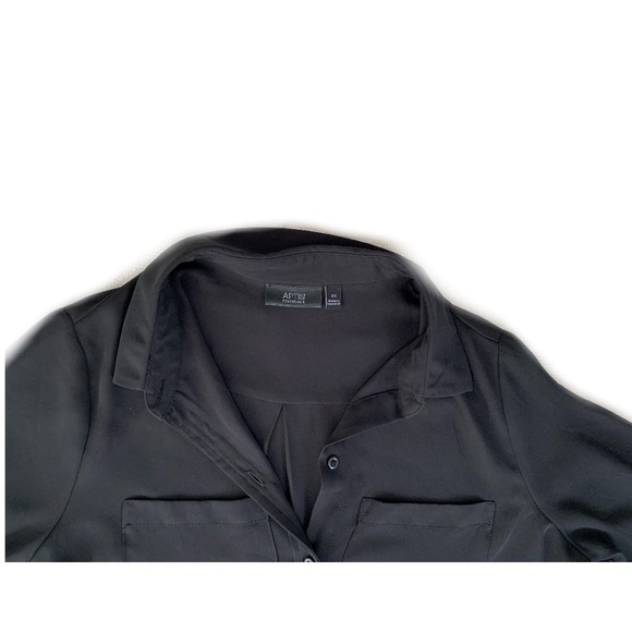 Apt 9 black chiffon blouse XS - Picture 3 of 3